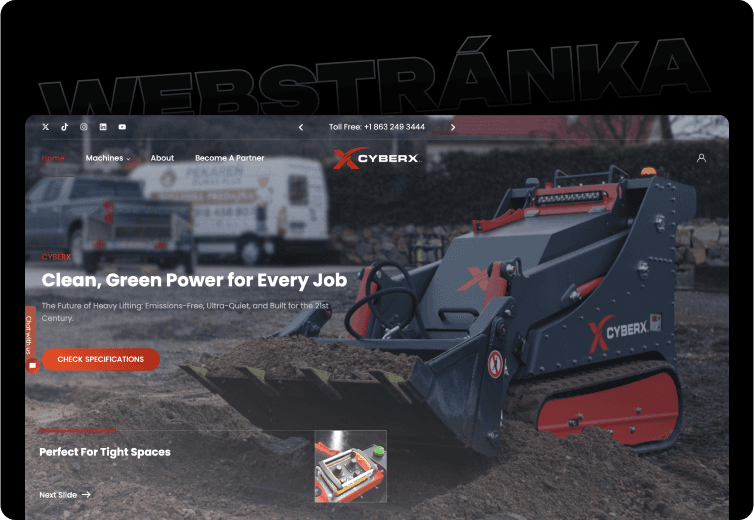 Prezentačná stránka CyberX